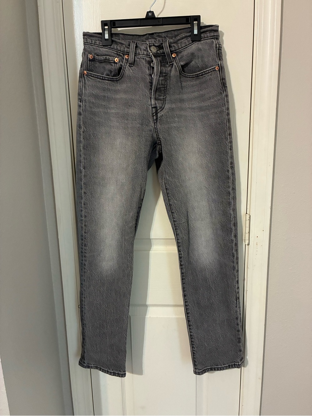 Levi's Women's Slim Straight Washed Gray Jeans